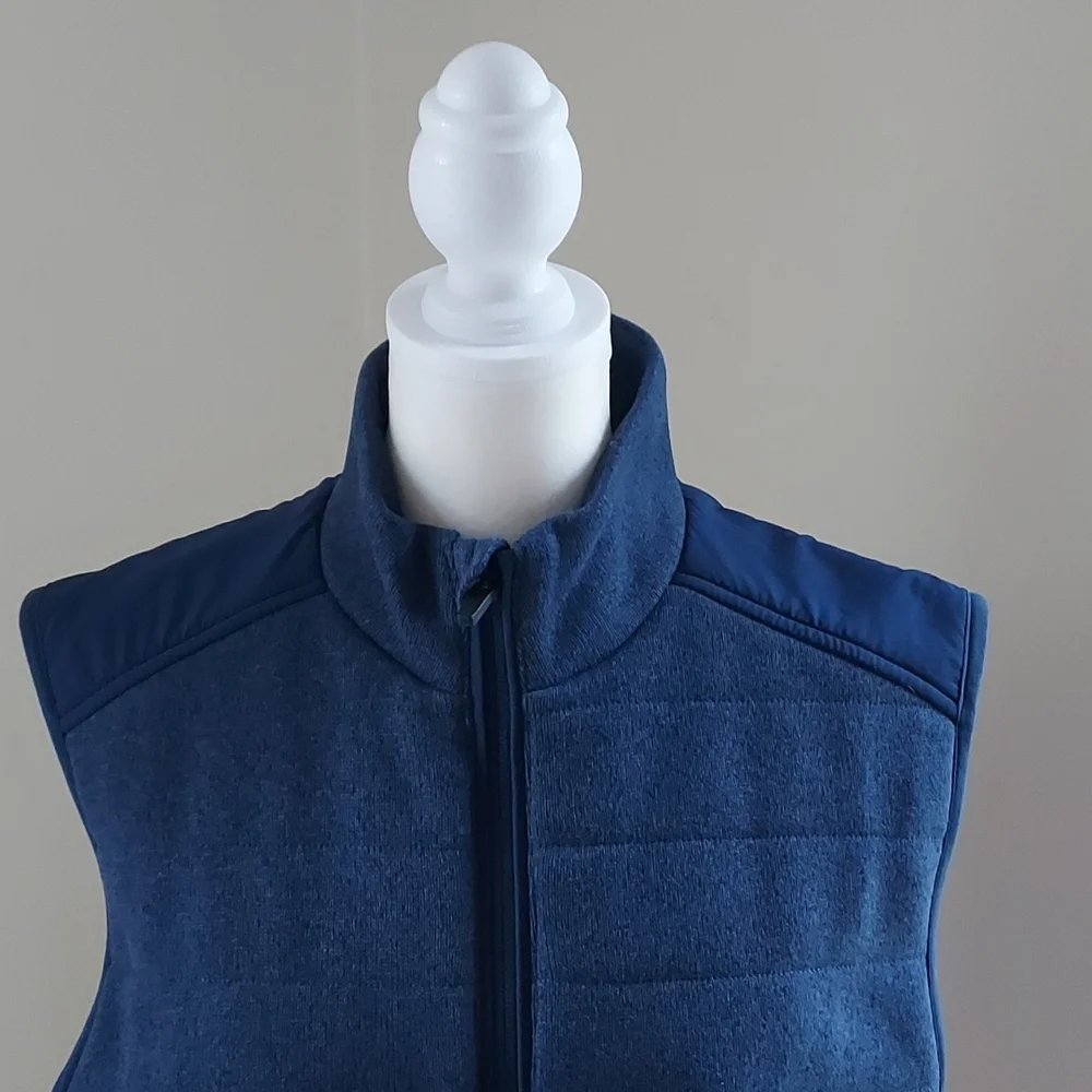 NWT Vineyard Vines Mens Perfect Sweater‎ Fleece Vest Deep Blue Size SM